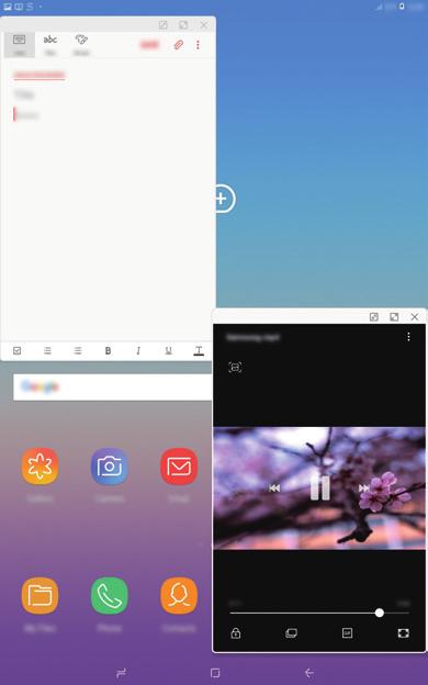 Apps en functies Multi window Introductie Met de functie Multi window kunt u