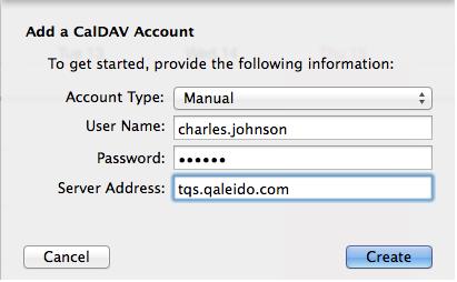 instellen op Manual (handmatig) User Name (gebruikersnaam): de gebruikersnaam voor Qaleido Password (wachtwoord): het wachtwoord voor Qaleido Server