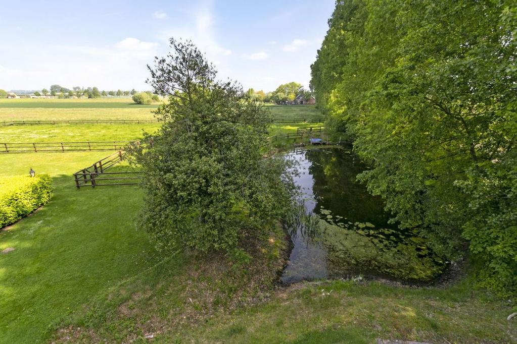 Paarden / buiten: Ook buiten is aan alles gedacht. Zo zijn er diverse paddocks en een longeercirkel voorzien van eb en vloed systeem. Een dressuurpiste 20 x 60m met eb en vloed systeem.