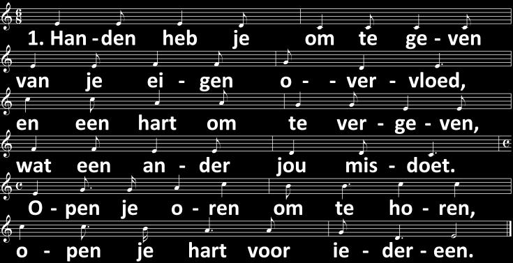 644:4 Opdat wij zouden weten, wat ons te hopen staat, vraagt Hij ons om te eten: een vis, een honingraat.