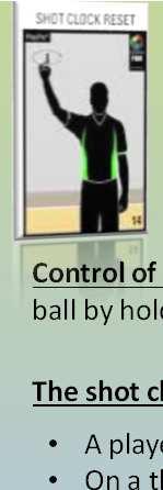 The shot clock count shall be started or restarted when: A player gains control of a live ball on
