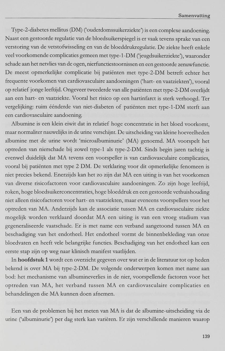 Samenvatting Type-2-diabetes mellitus (DM) ('ouderdomssuikerziekte') is een complexe aandoening.