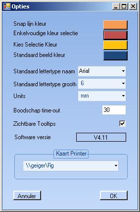 database bevat waarop u wenst te werken. Elke kaart template hierin gecreëerd wordt in dezelfde database opgeslagen.