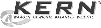 KERN & Sohn GmbH Ziegelei 1 D-72336 Balingen E-Mail: info@kern-sohn.