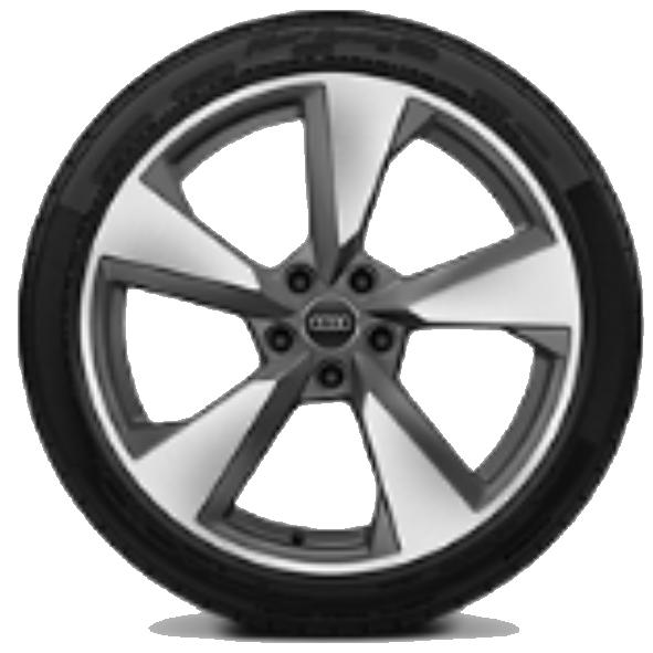 lichtmetaal 8,5J x 19 "5dubbel arm"design; Audi Sprt inclusief 255/35 R 19 banden pm.