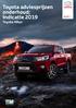 Toyota adviesprijzen onderhoud; indicatie 2019 Toyota Hilux