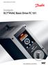 Snelgids VLT HVAC Basic Drive FC 101