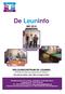 De Leuninfo MEI 2019 WELZIJNSCENTRUM DE LEUNING. ONTMOETEN-MEEDOEN-BEWEGEN-INFORMATIE Een gastvrij centrum, sinds 1984 een begrip in Baarn