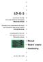 LD-G-2. Manual. Mode d emploi. Handleiding. Locomotive Decoder with Load Control for DC engines Motorola Format