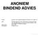 ANONIEM BINDEND ADVIES