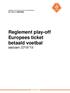 KONINKLIJKE NEDERLANDSE VOETBALBOND BETAALD VOETBAL. Reglement play-off Europees ticket betaald voetbal seizoen 2018/ 19