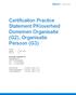 Certification Practice Statement PKIoverheid Domeinen Organisatie (G2), Organisatie Persoon (G3)