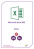 Microsoft Excel 365. Basis AAN DE SLAG MET OFFICE TRAINING: MICROSOFT EXCEL 365 BASIS
