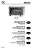 Instruction manual Convection baking oven AT 400 with humidification function