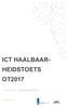 ICT HAALBAAR- HEIDSTOETS OT mei 2016 Rapportage definitief. Voor de digitale economie