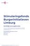 Stimuleringsfonds Burgerinitiatieven Limburg Schriftelijk aanvraagformulier