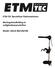 ETM-TEC Borstelloze fluistermotoren. Montagehandleiding en veiligheidsvoorschriften. Model: AQUA 80/120/160