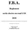 F.B.A. Reglement. sectie electro on-road 1/10. De deelnemers aanvaarden dit reglement alsook het interne reglement van de federatie FBA.