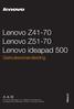 Lenovo Z41-70 Lenovo Z51-70 Lenovo ideapad 500 Gebruikershandleiding