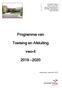 Programma van. Toetsing en Afsluiting. vwo-4