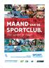 MAAND VAN DE SPORTCLUB.