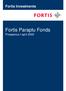 Fortis Investments. Fortis Paraplu Fonds Prospectus I april 2009
