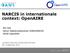 NARCIS in internationale context: OpenAIRE