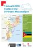15 maart 2019: Cycloon Idai verwoest Mozambique
