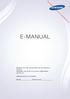 E-MANUAL. Downloaded from   Bedankt voor het aanschaffen van dit Samsungproduct.
