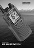 HANDLEIDING NEDERLANDS VHF MARINE RADIO MR HH325VP EU