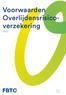 Voorwaarden Overlijdensrisicoverzekering ORV18