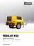 MOBILAIR M 20. Mobiele bouwcompressor Met het wereldwijd erkende SIGMA PROFIEL Debiet 2,0 m³/min (71 cfm)