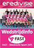 Wedstrijdinfo FAST - Sliedrecht Sport (KP)