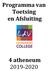 Programma van Toetsing en Afsluiting. 4 atheneum