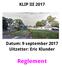 KLIP III Datum: 9 september 2017 Uitzetter: Eric Klunder. Reglement