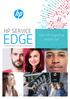 HP SERVICE EDGE. Voor HP PageWide webpersen VERGROOT UW SUCCES MET VERTROUWEN