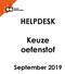 HELPDESK. Keuze oefenstof