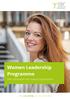 Women Leadership Programme. Voor advocaten met maatschapspotentie. Kijk op osr.nl/wlp voor meer informatie