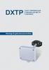 DXTP TEMPERATUUR CONTROLLER MET PI CONTROLE. Montage & gebruiksvoorschriften