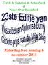 Zaterdag 5 en zondag 6 november Cercle de Natation de Schaerbeek et Neder-Over-Heembeek