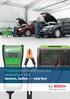 Professionele batterijservice apparatuur voor testen, laden en starten