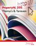 PropertyNL 2015 Thema s & Tarieven