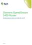 Siemens SpeedStream 5450 Router