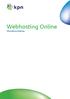 Webhosting Online Dienstbeschrijving