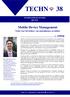 TECHN 38. Mobile Device Management. Tools voor het beheer van smartphones en tablets. 1. Inleiding. Smals vzw Fonsnylaan 20 1060 Brussel 02 787 57 11