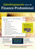 Opleidingsagenda voor de Finance Professional