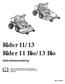Rider 11/13 Rider 11 Bio/13 Bio