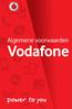 Algemene voorwaarden. Vodafone