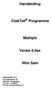 Handleiding. ClubTell Programma. Multiplx. Versie 6.0sx. Wim Sam