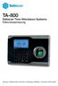 TA-800. Safescan Time Attendance Systems Gebruiksaanwijzing. English Nederlands Deutsch Français Español Italiano Português